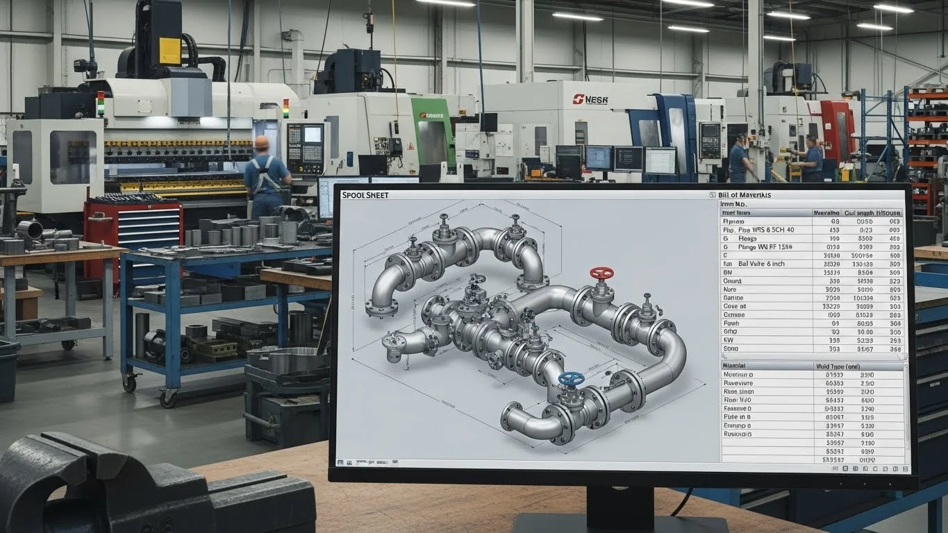 LOD 400 Fabrication Spool Sheet