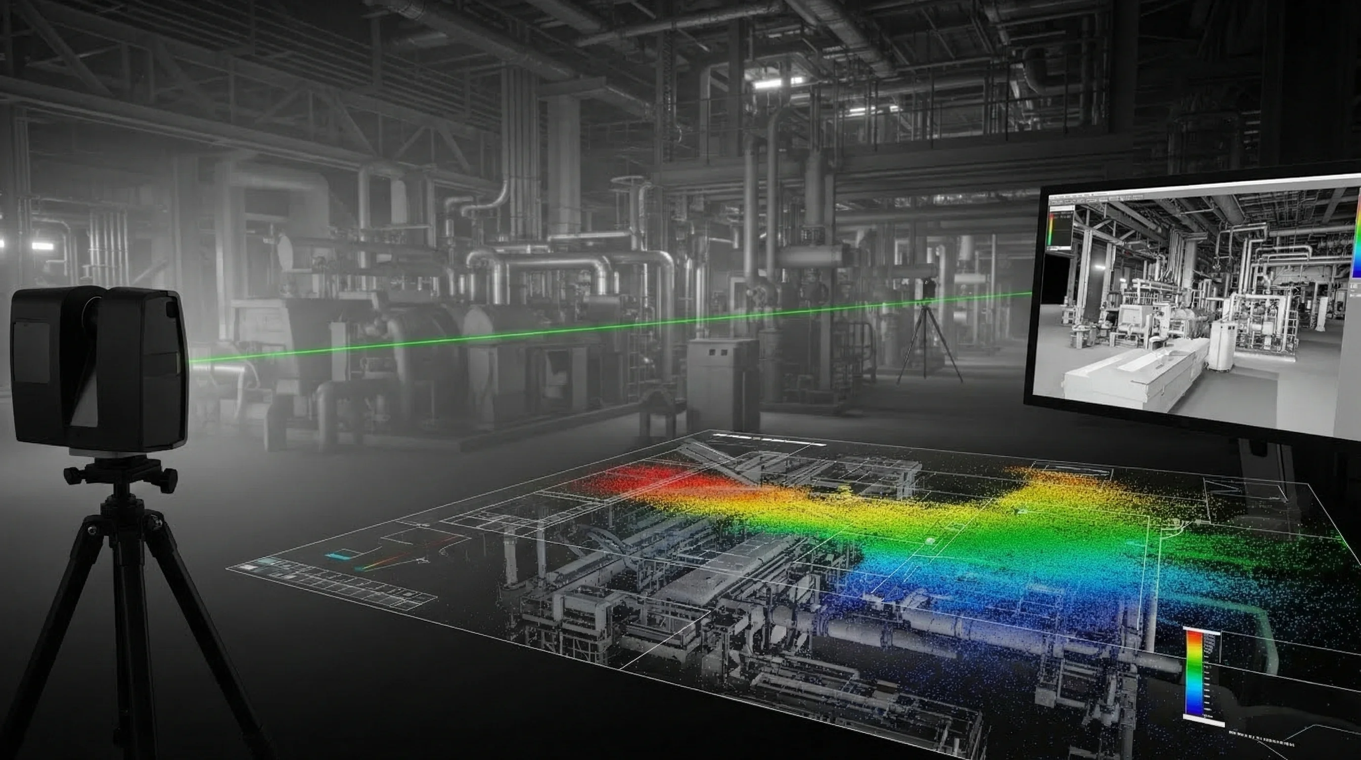 Laser Scan Point Cloud Overlay