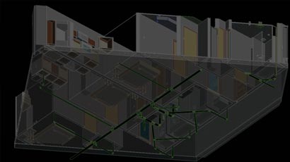 BIM-MEP Model with a High Level of Detailing for Residential Building in USA